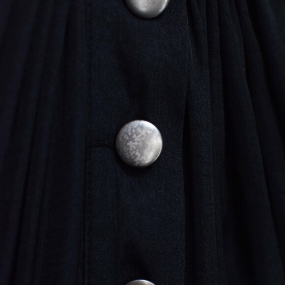 Free People Oliviera Halter Jumpsuit Black Slouchy Cargo Button Front Size L - Picture 9 of 11